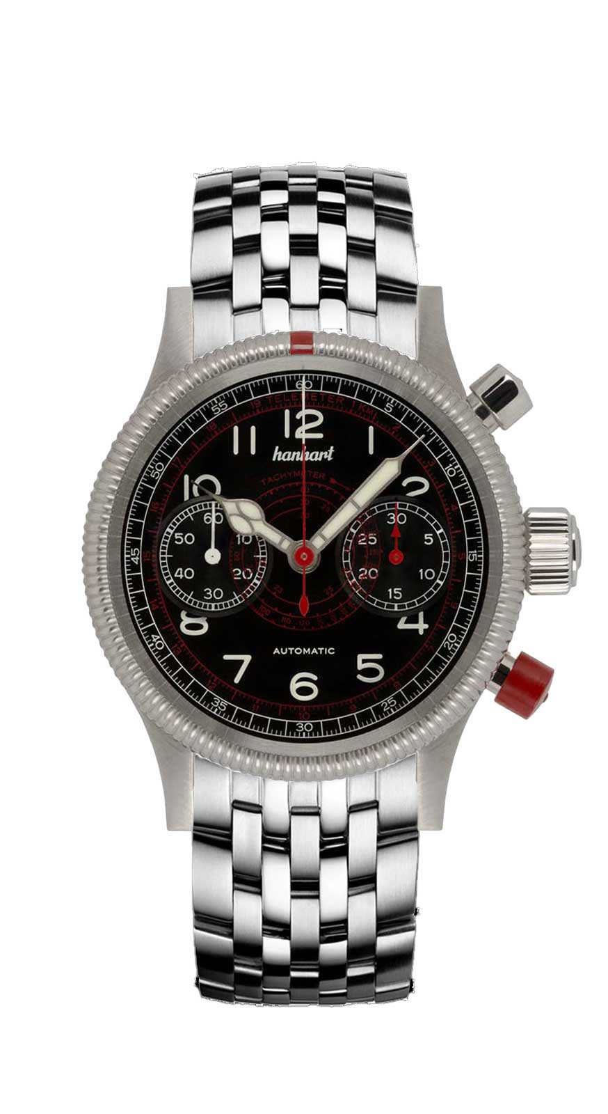 PIONEER TachyTele black 40 mm Hanhart Chronographs