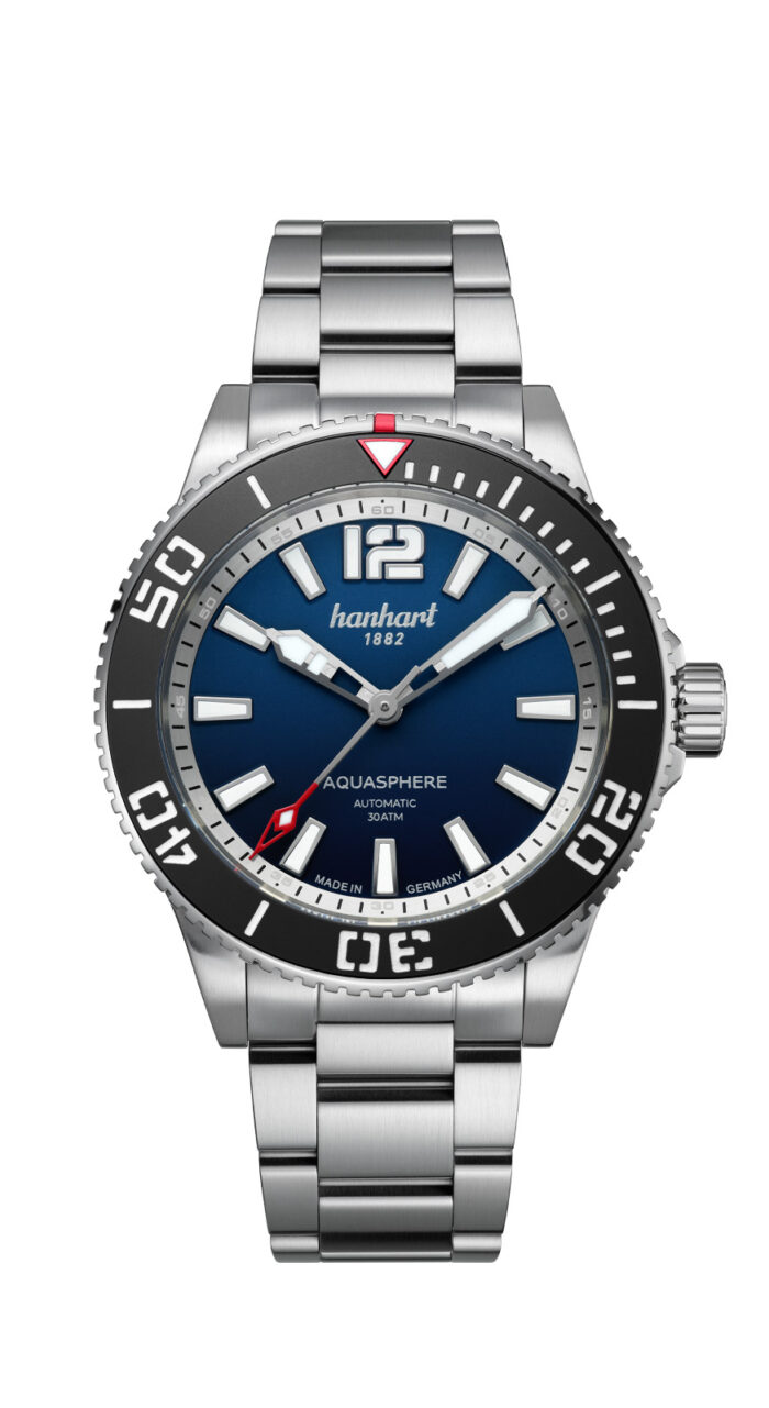 AQUASPHERE-Ocean-Fade-Lünette-schwarz-Edelstahlarmband