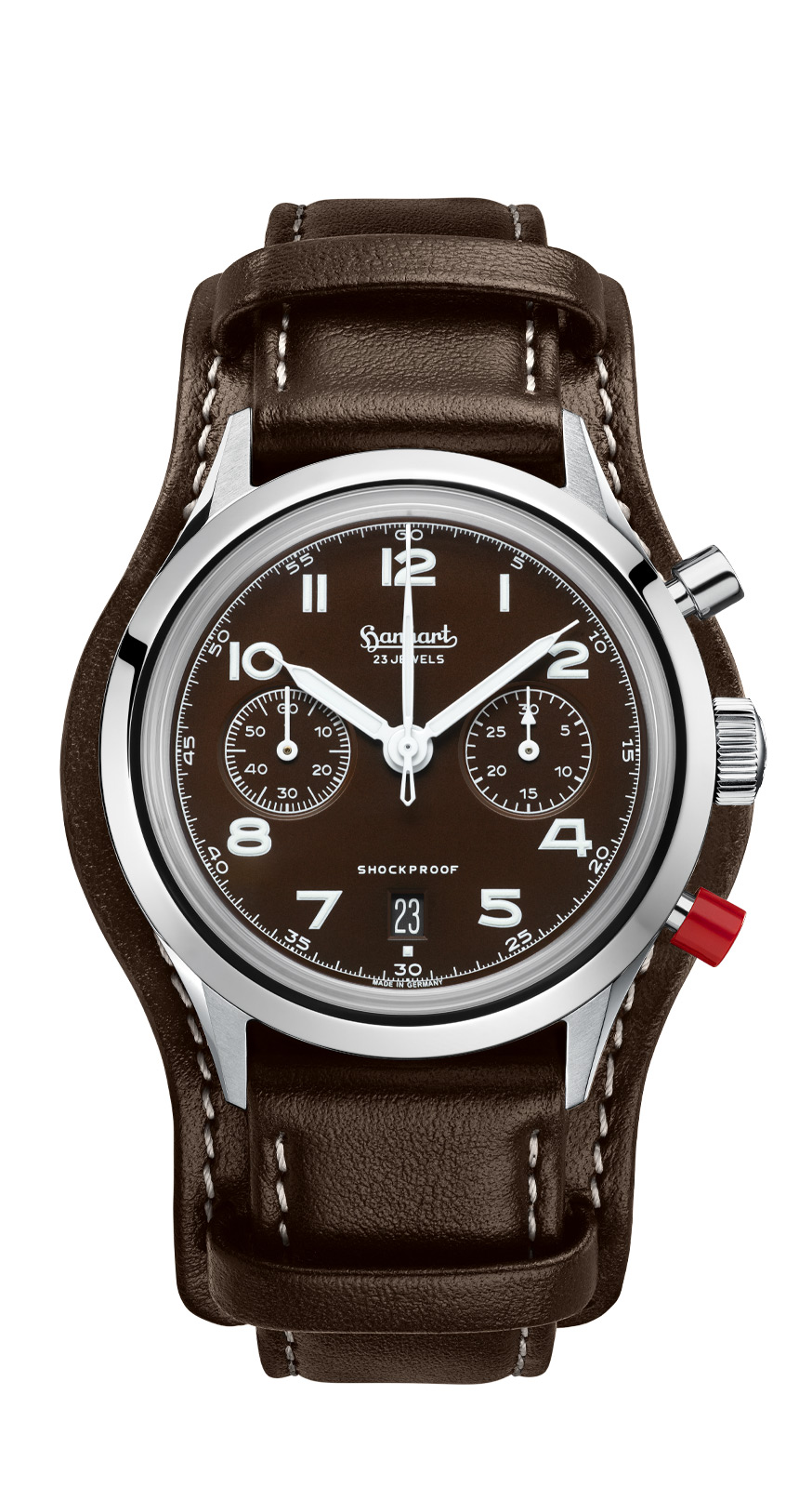 417_ES_Mocha_Flyback_Date_leather_Frontal 417_ES_Mocha_Flyback_Date_leather_Frontal